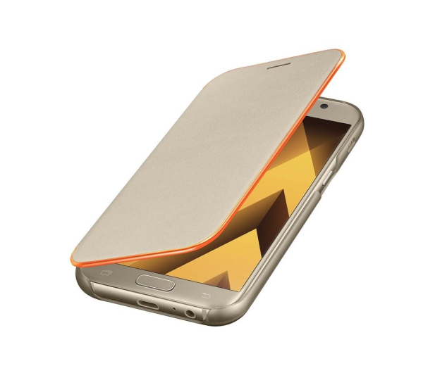 SAMSUNG ETUI Neon Flip cover Gold A5 (2017)EF-FA520PFEGWW - 346916 - zdjęcie 4